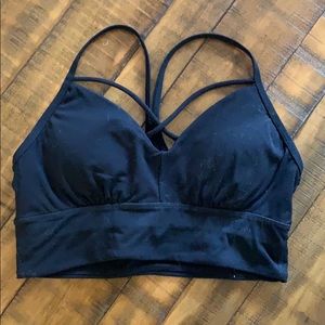 Paragon Fitwear; Longline Sports Bra - black